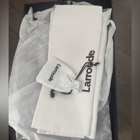 NWT l Larroude Kris Pump in Black Leather l 7.5 - Picture 7 of 8